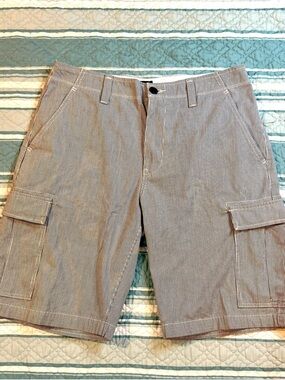 GAP Men’s Seersucker Cargo Shorts Size 32